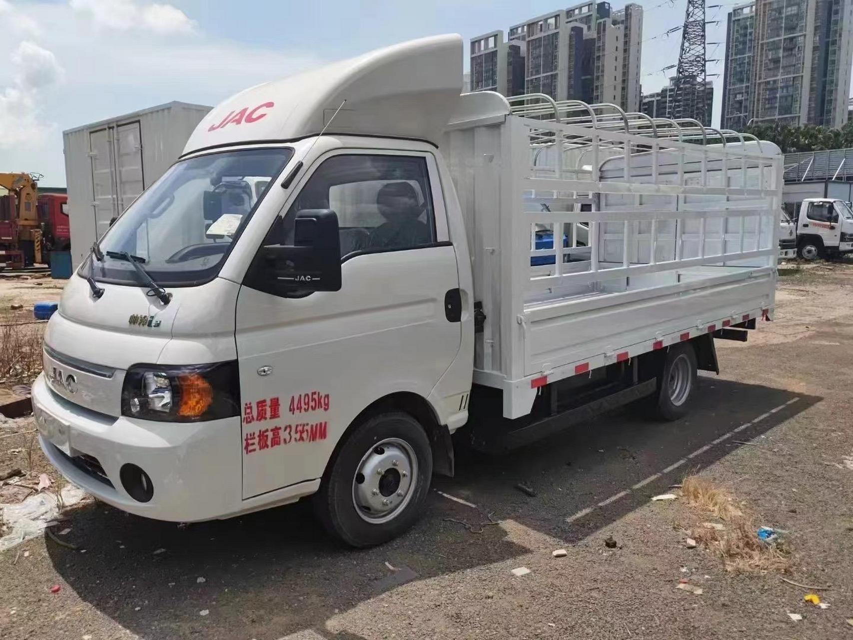 江淮新能源纯电动仓栅高栏货车,帅铃i3 ev ,车厢长3.9米,宽1.