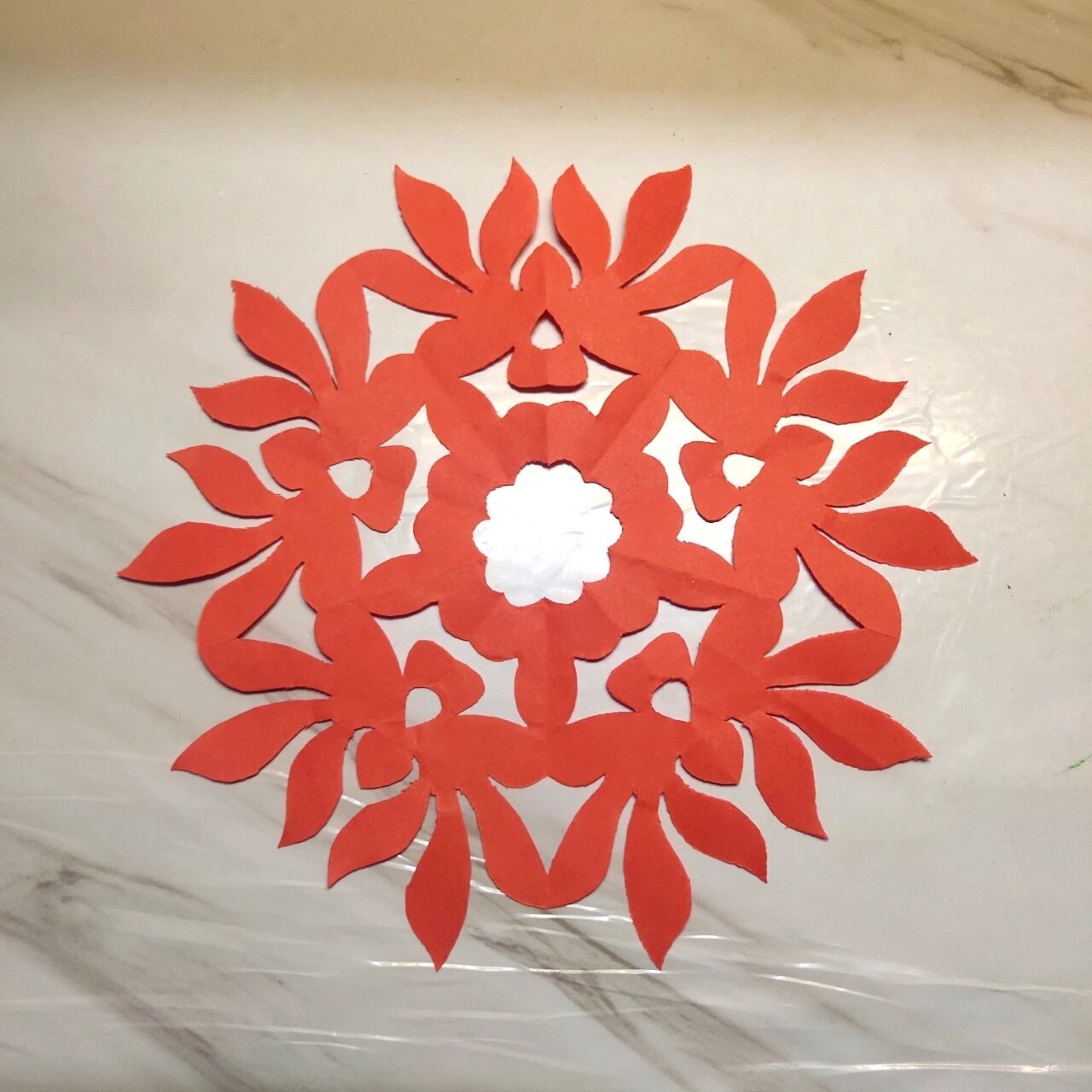 五折剪纸|荷花 #剪纸