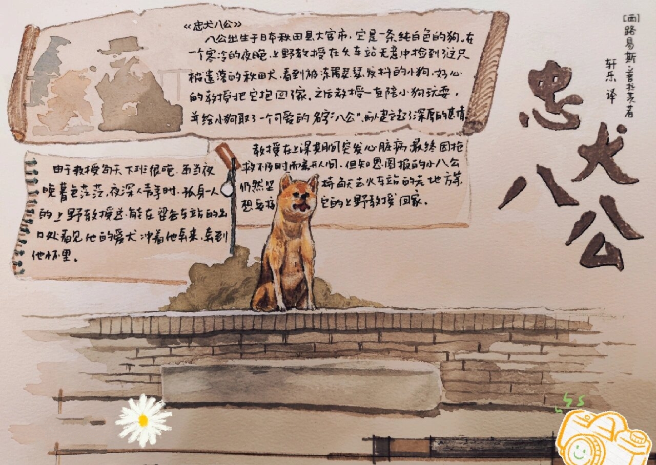 《忠犬八公》阅读小报95@拼搏向上冲的动态