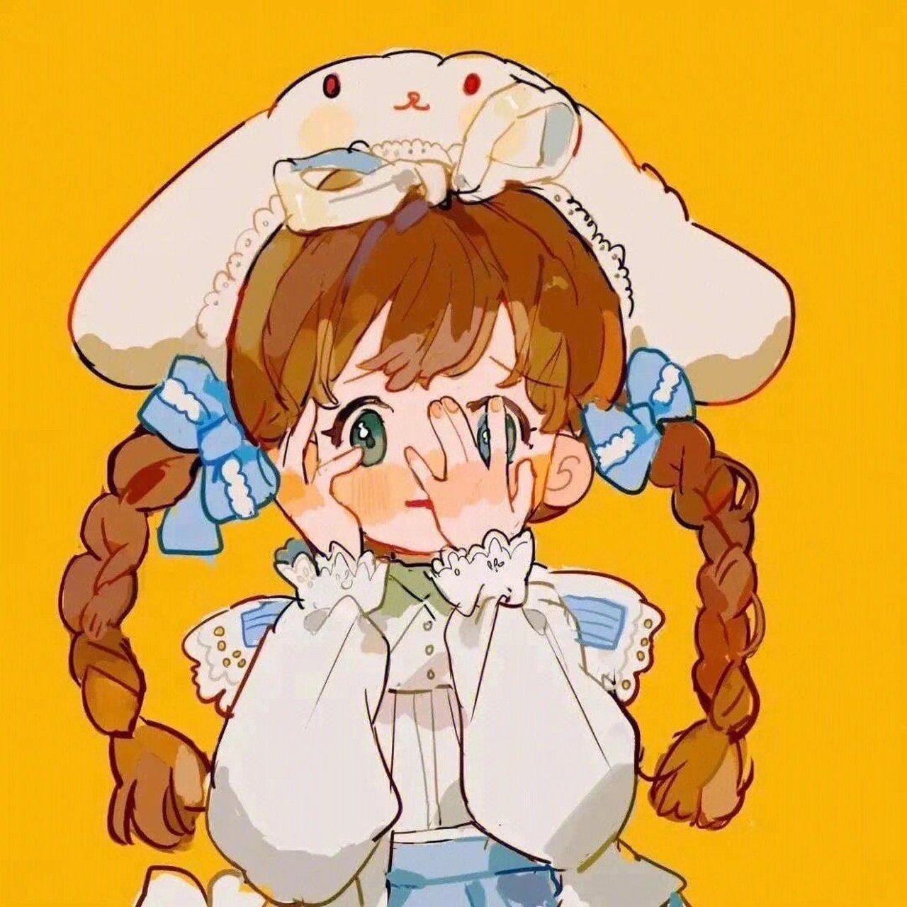 超可爱呀卡通头像 可爱女生头像,无水印卡通多人闺蜜头像,卡哇伊头像