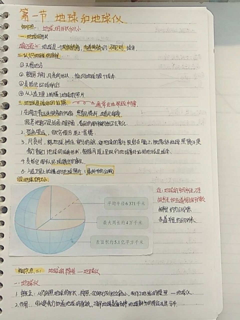 七年级上册地理笔记图片