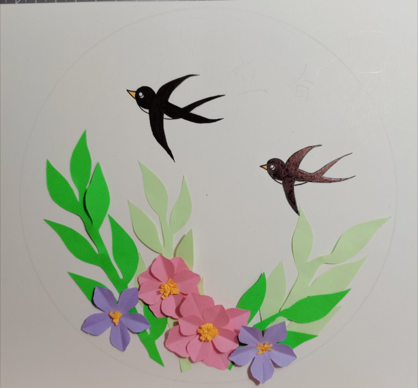 春天的节气—手工剪纸,折纸 春雨惊春清谷天