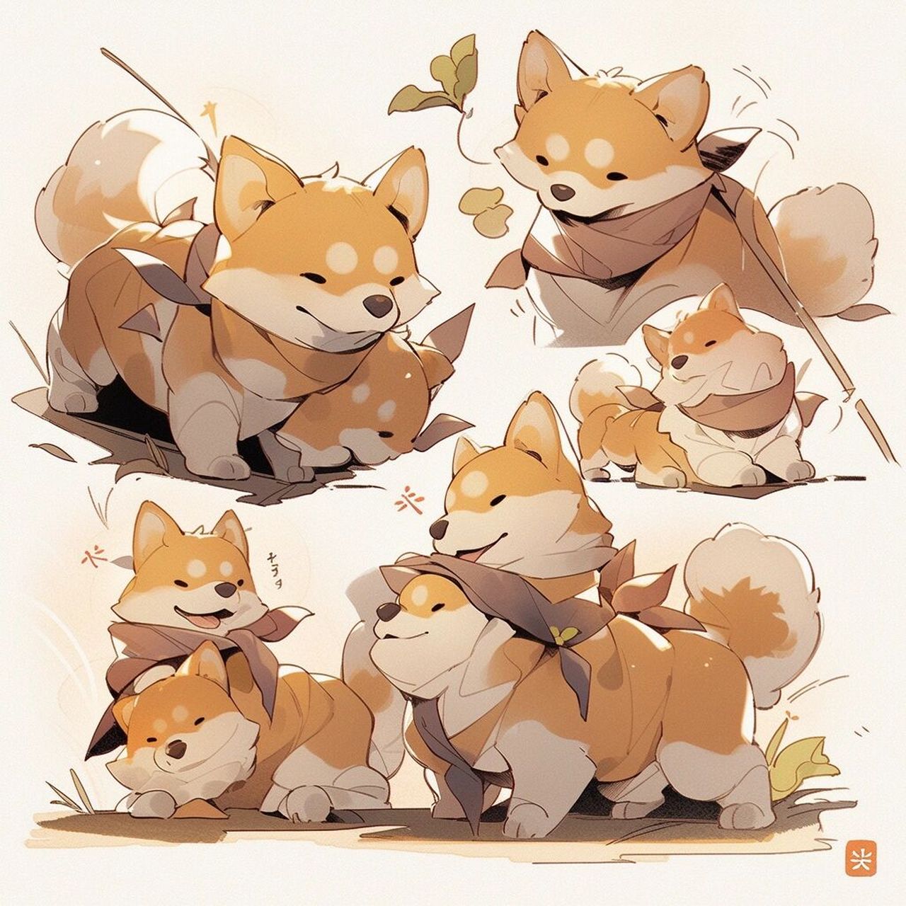 《莲花楼》狐狸精专属表情包来啦 一家四口,一个不缺的到齐了 排好队