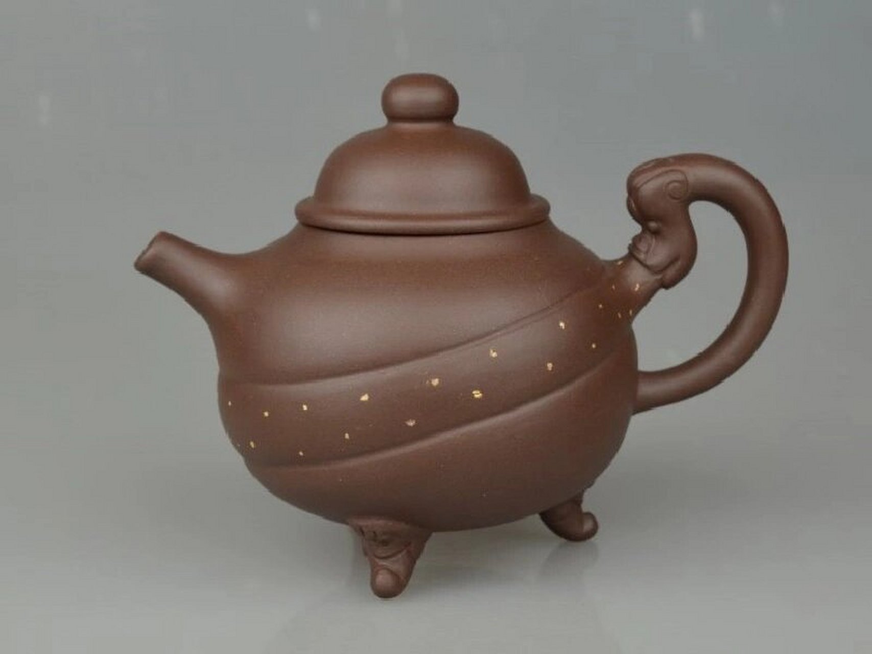 80年代 早期 紫砂一厂 蒋凤英 制 天龙顶珠 320cc