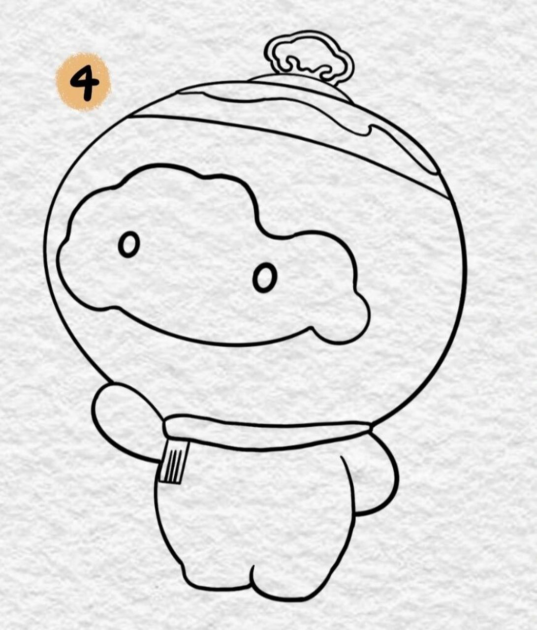 雪容融简笔画教程 大家是喜欢雪容融还是冰墩墩 工具:ipad 软件:pro