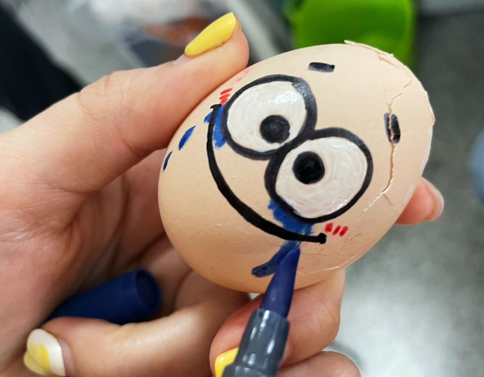 立夏碰蛋比赛前先画一画吧04  ,碰之前可以先画一画鸡蛋表情会更生