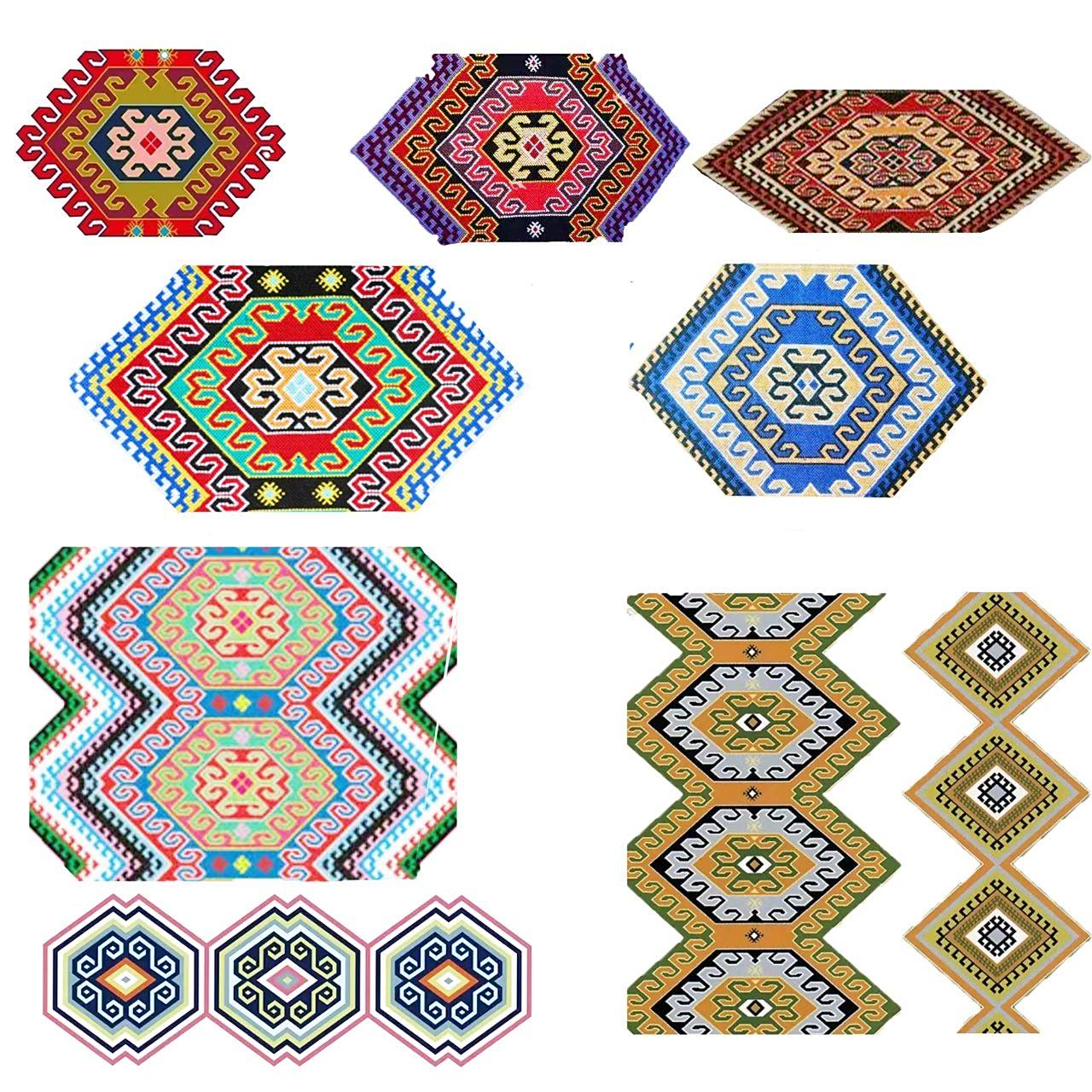 湘西土家织锦的图案母题是把各种动物,植物,及生产生活用具改成抽象