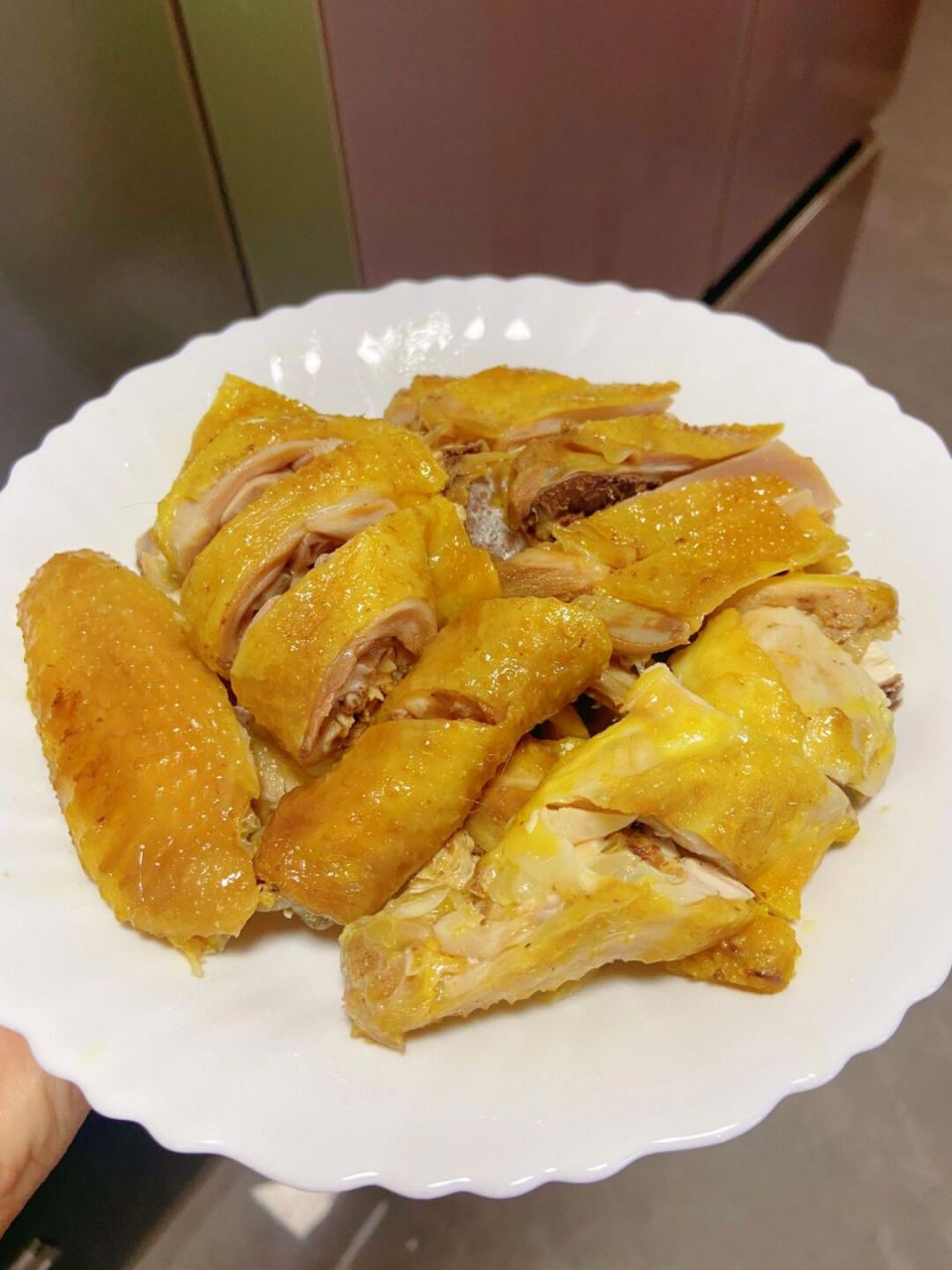 超简单的家庭咸香鸡 鸡皮爽脆,鸡肉香又紧实,用广东话来讲就是有鸡味