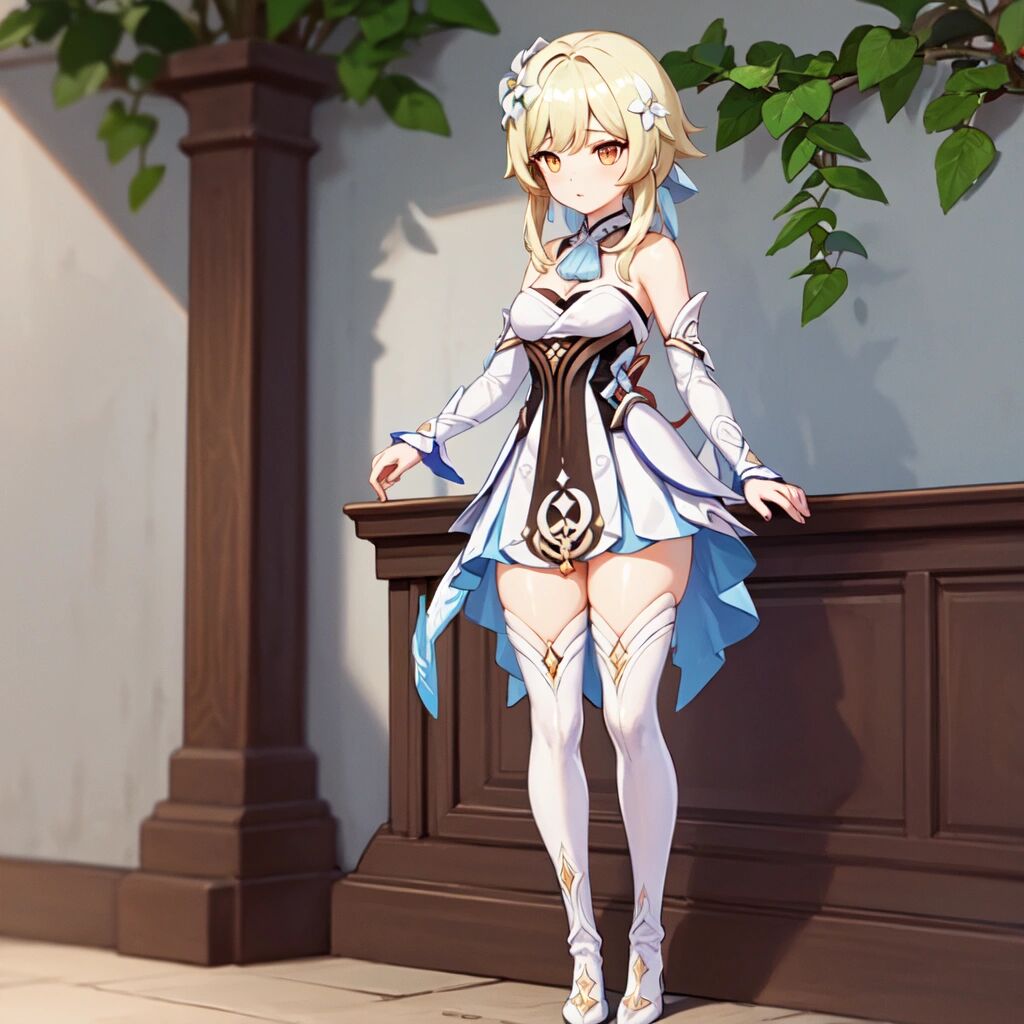 ai绘画原神旅行者荧 荧图片壁纸