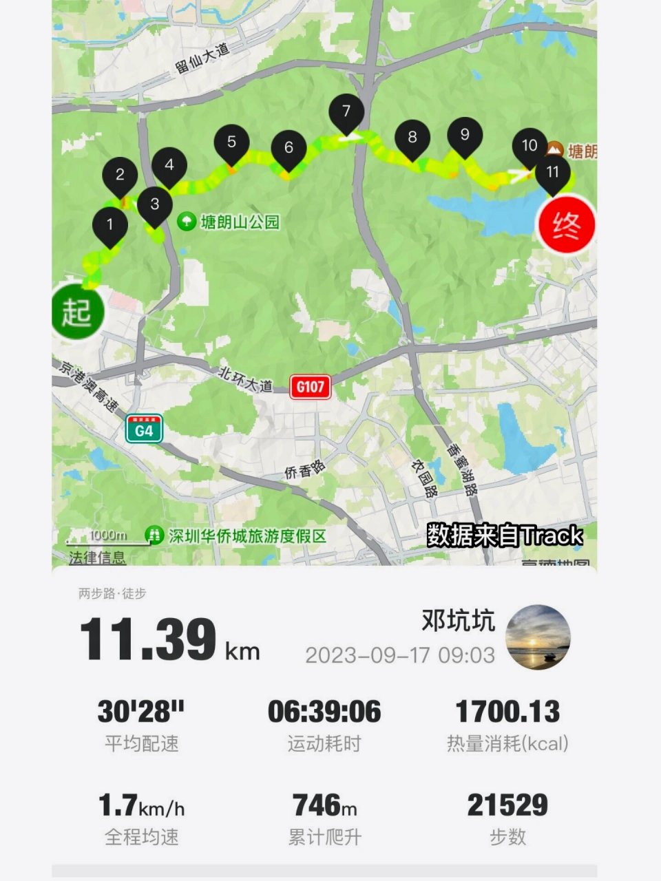 深圳徒步探路:穿越塘朗山-梅林水库小白路线 【感受】 周末不出队约了