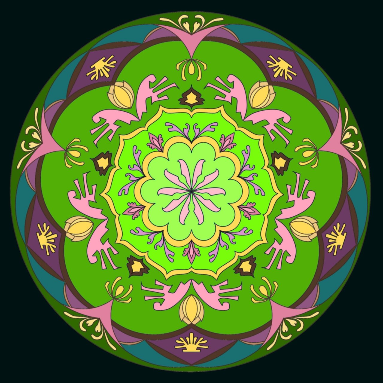 圆适合纹样图案设计 纹样 纹样图案设计