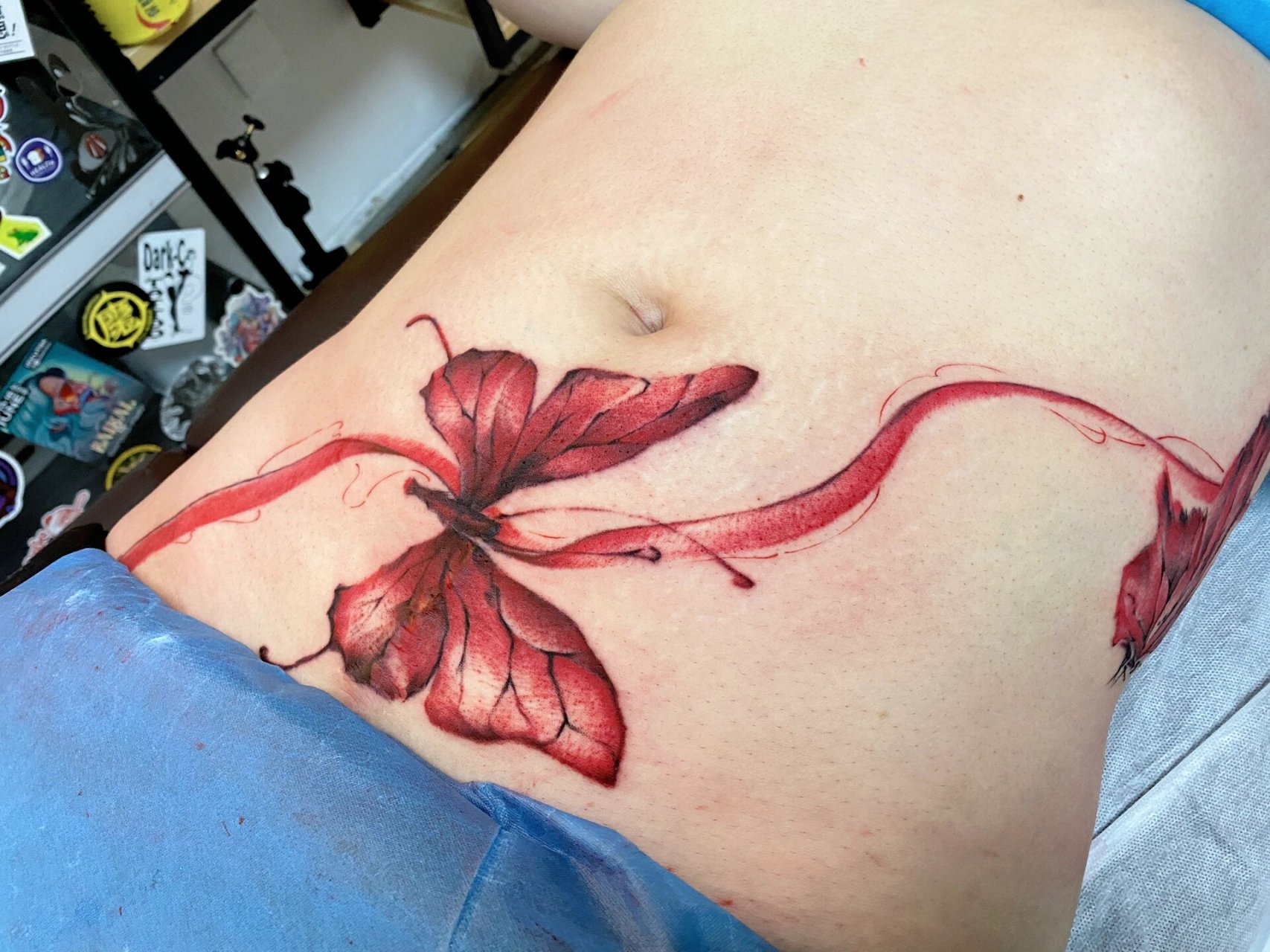 纹身作品|剖腹产疤痕遮盖 是勋章🎖️ 是不需要歌颂的苦难 是不