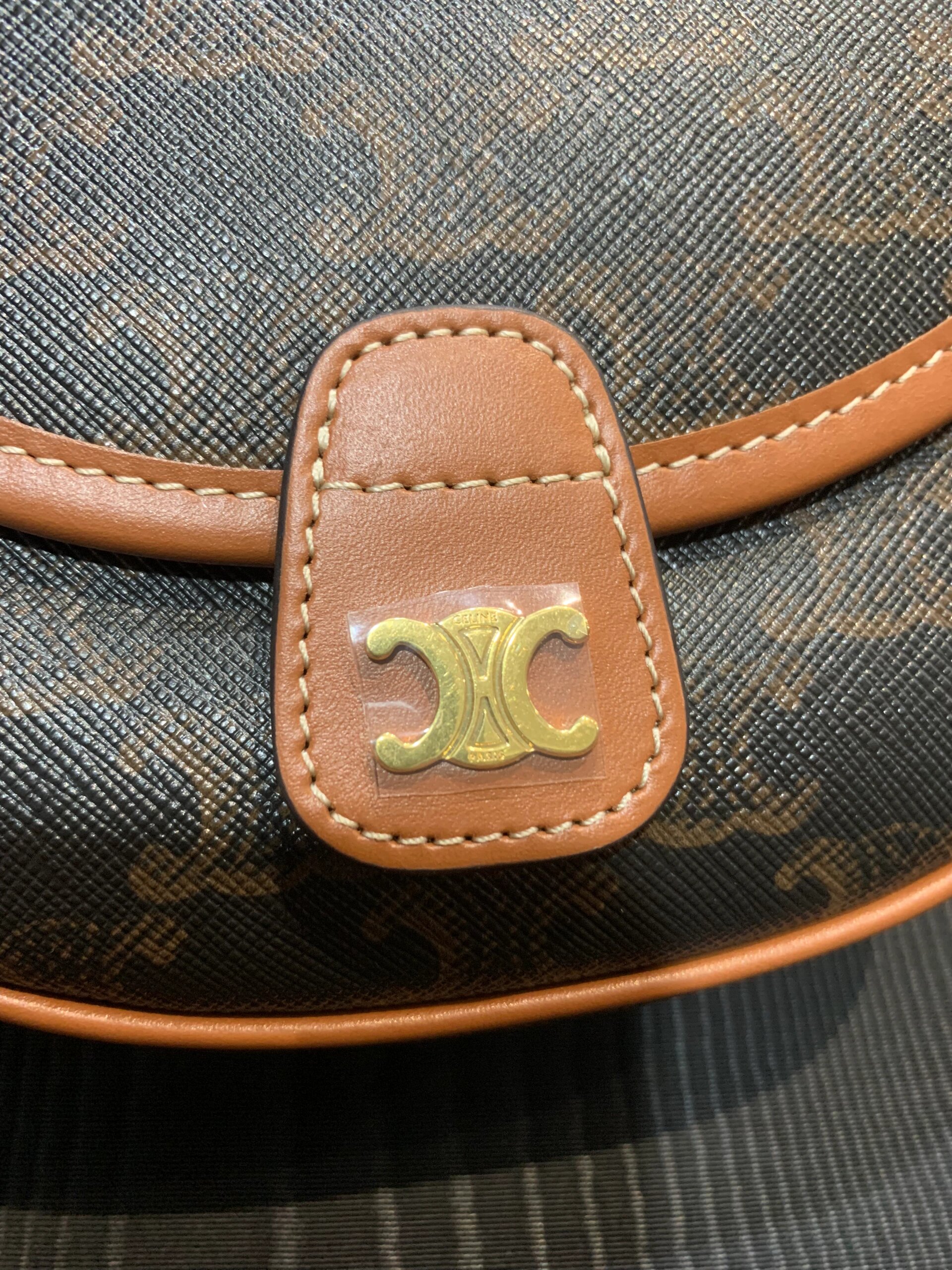 赛琳celine老花马鞍包全新23年mini托特包mi