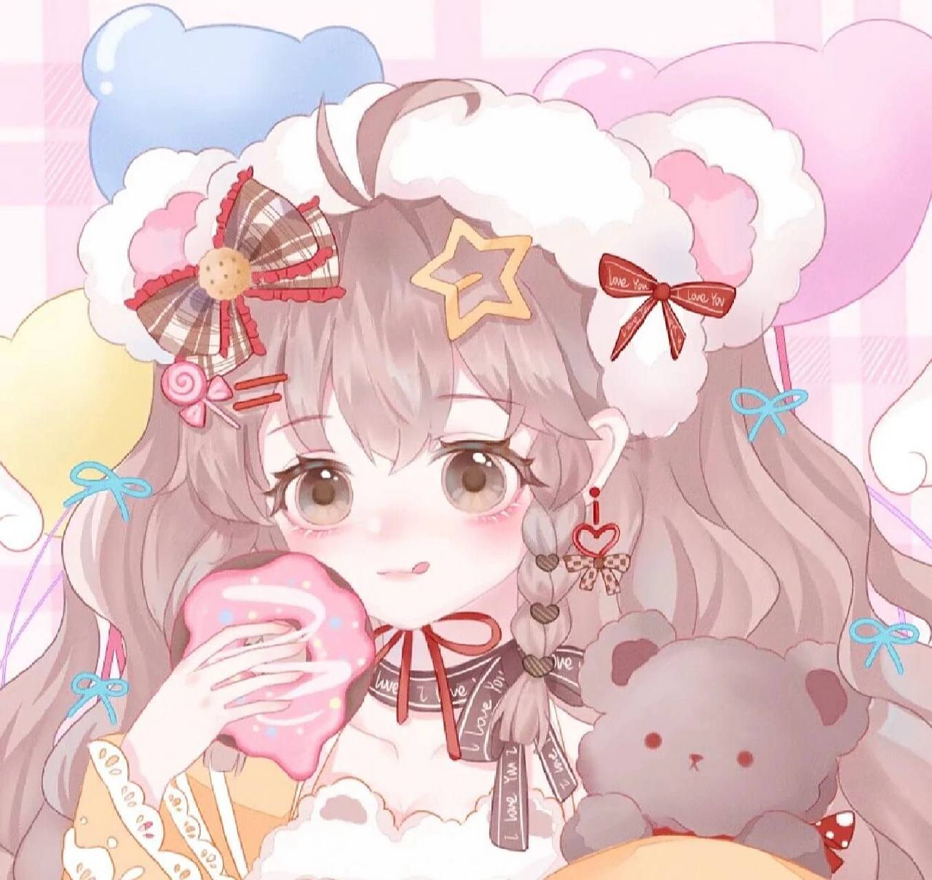 可爱萌妹动漫头像图片 如果说阳光可以治愈心情,而鲜花的芳香可以治愈