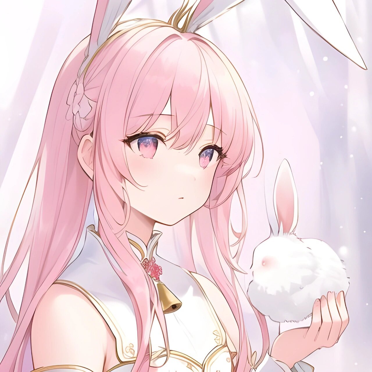 软萌兔兔女头 #ai绘画# #头像# #头像分享# #女生头像# #优质女生头像