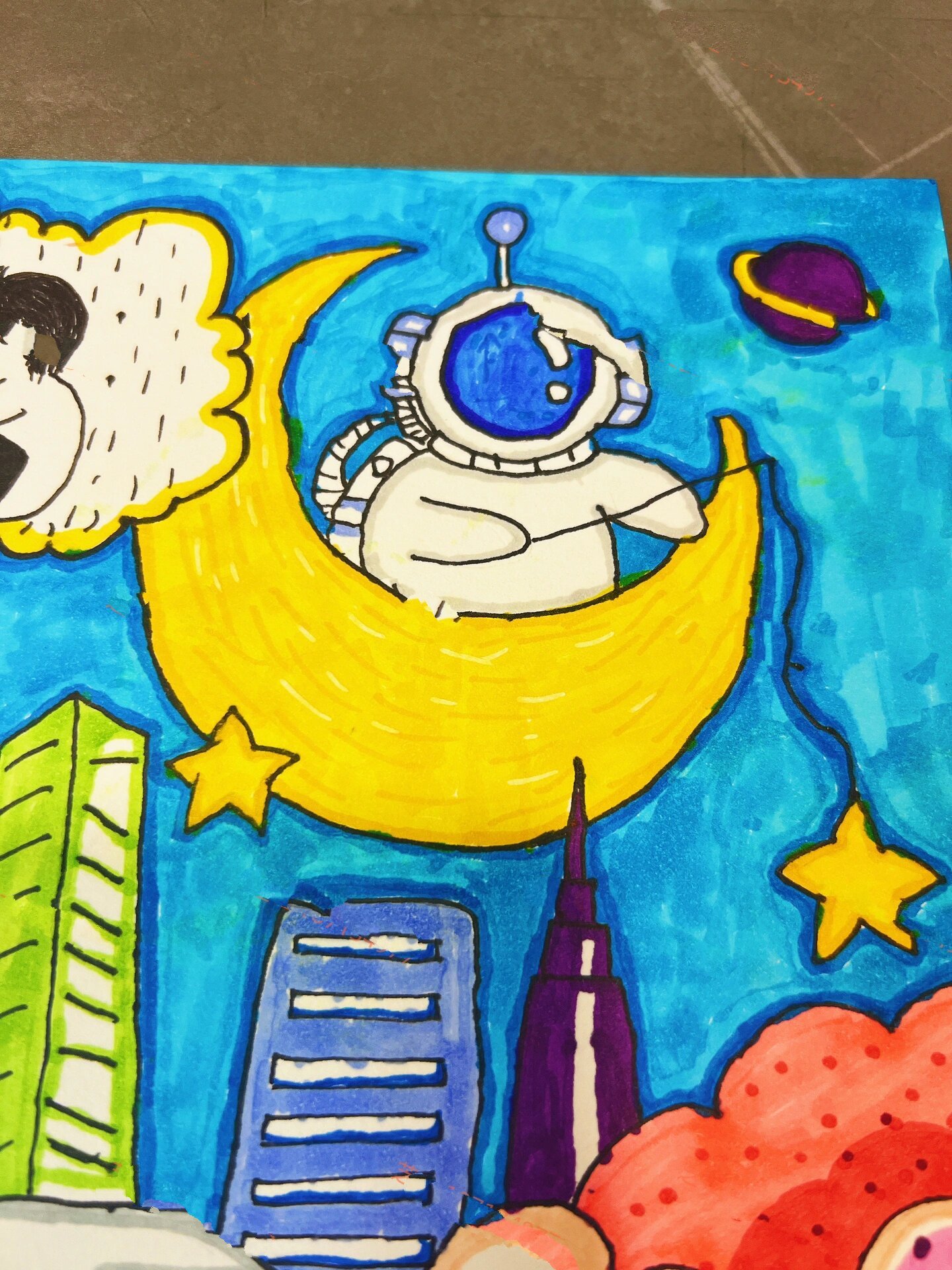 阳光心态 积极人生 小学生儿童画 手抄报