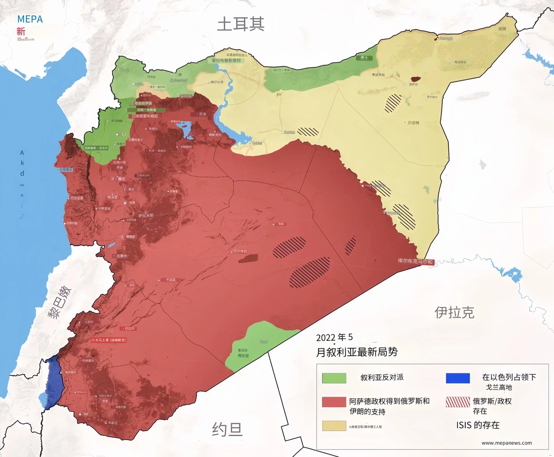 叙利亚收复领土示意图图片