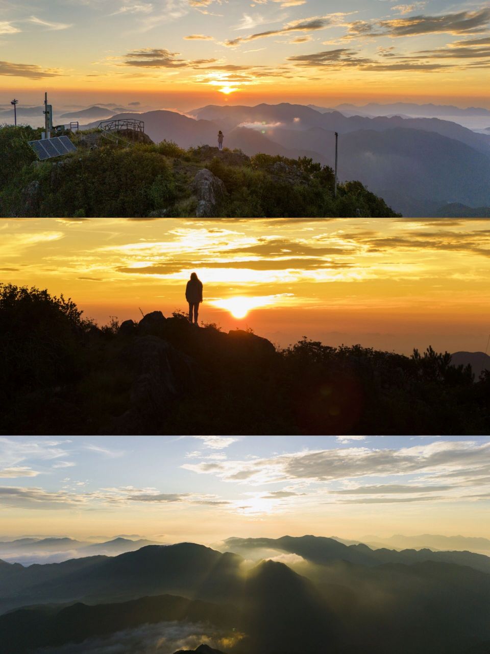 金鸡山日出云海 青田周边游   日出系列 导航:金子山 爬山需要5分钟