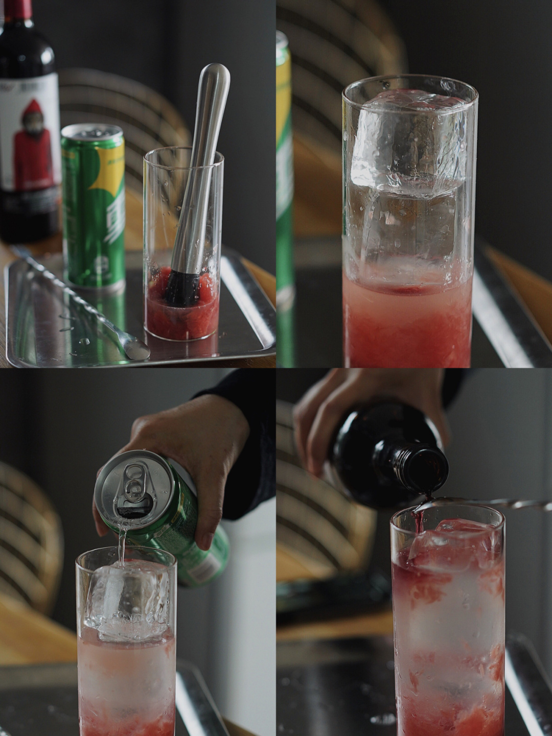 红酒的神仙喝法 很多人觉得红酒就 应该纯饮 被用