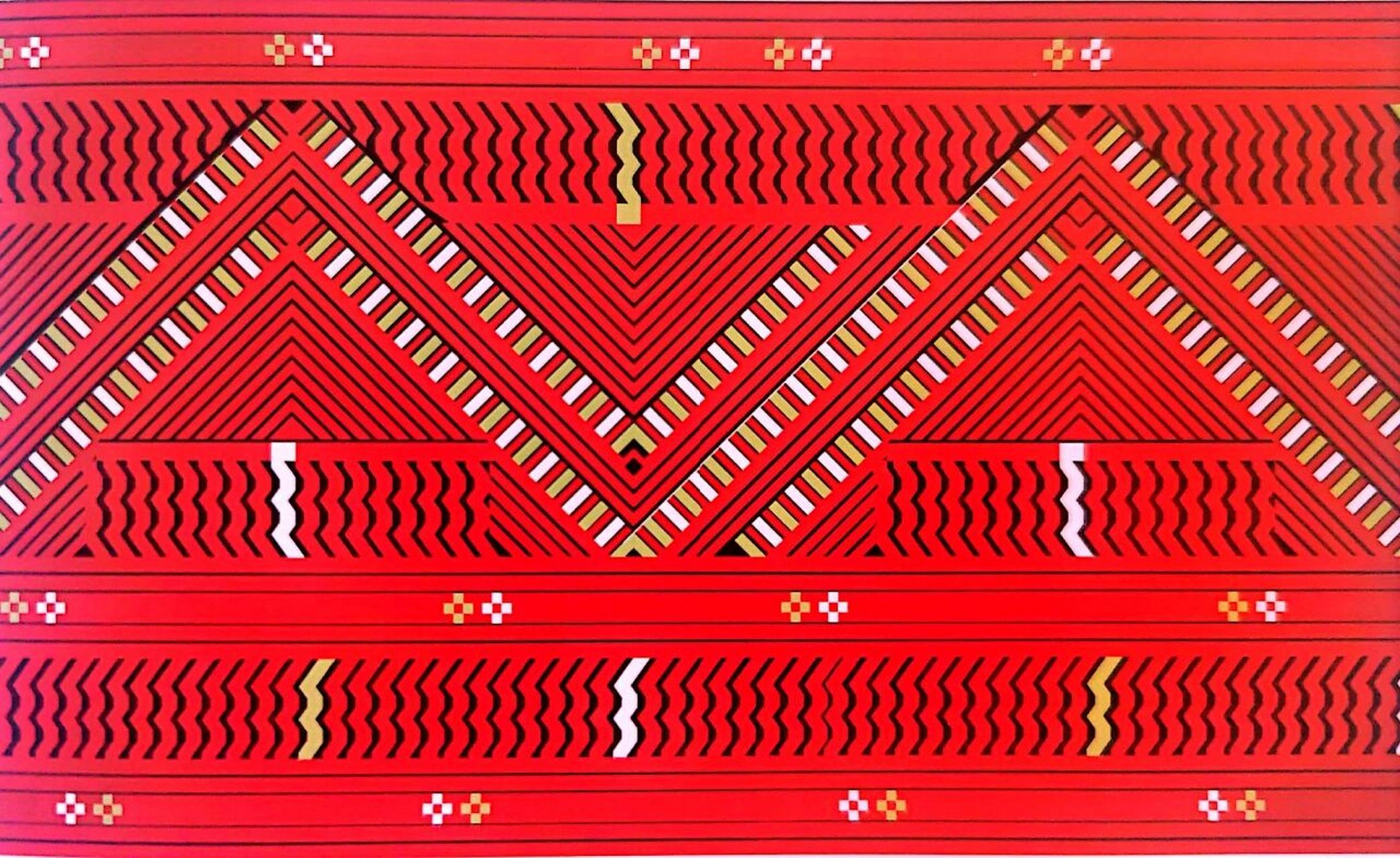 中国传统纹样--少数民族图案《第一期》 图二:侗族 织锦被面 图三