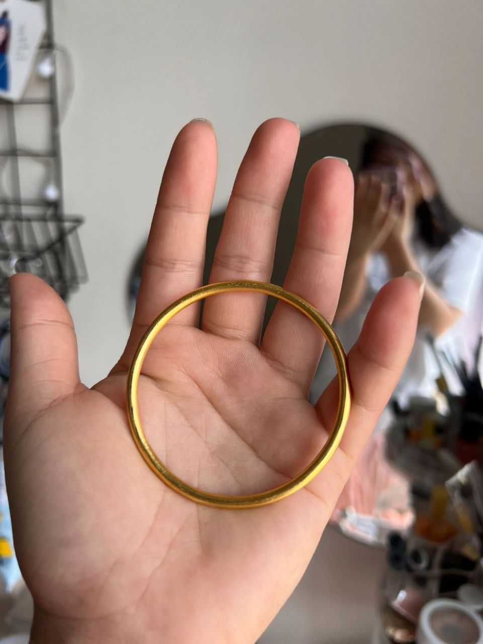 因为急用,买的工行线下如意金35克,417一克,打金铺打古法手镯35克