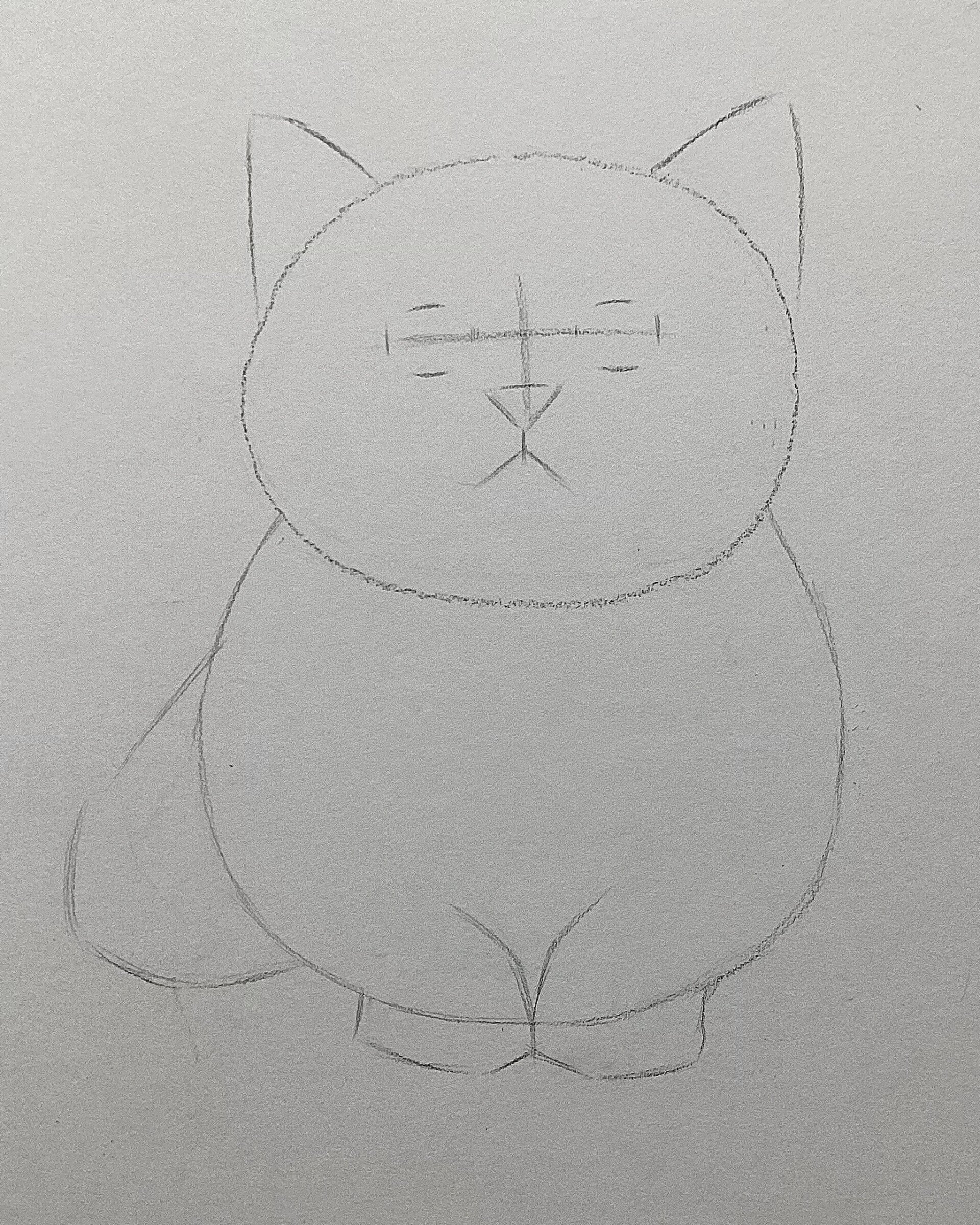 哇哦!超可爱小猫咪画法步骤93