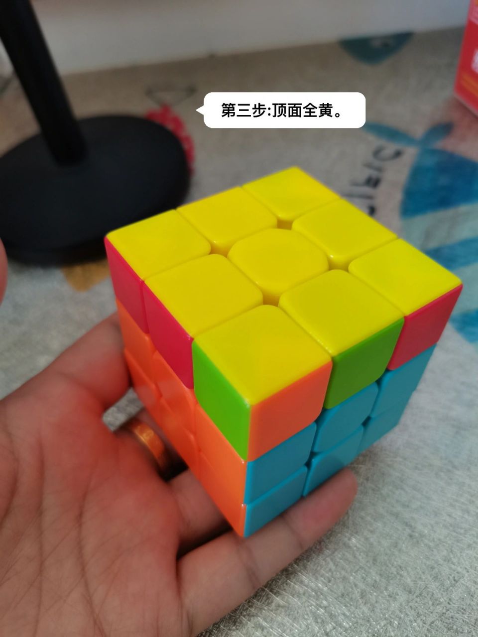 恢复魔方步骤 首先了解魔方的基本构造 6个面,各面的颜色.