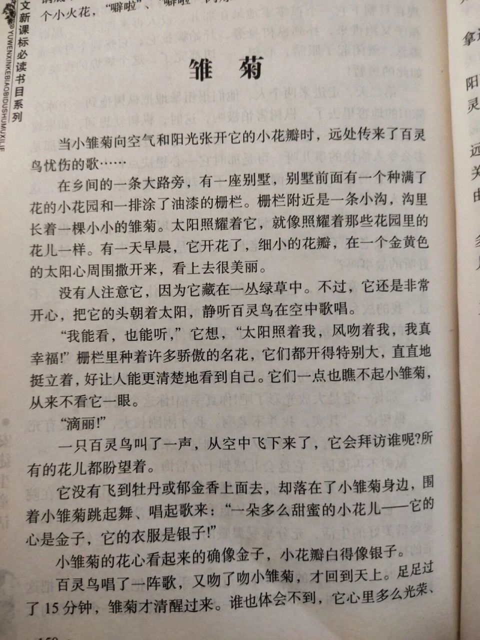 安徒生童话故事《雏菊》