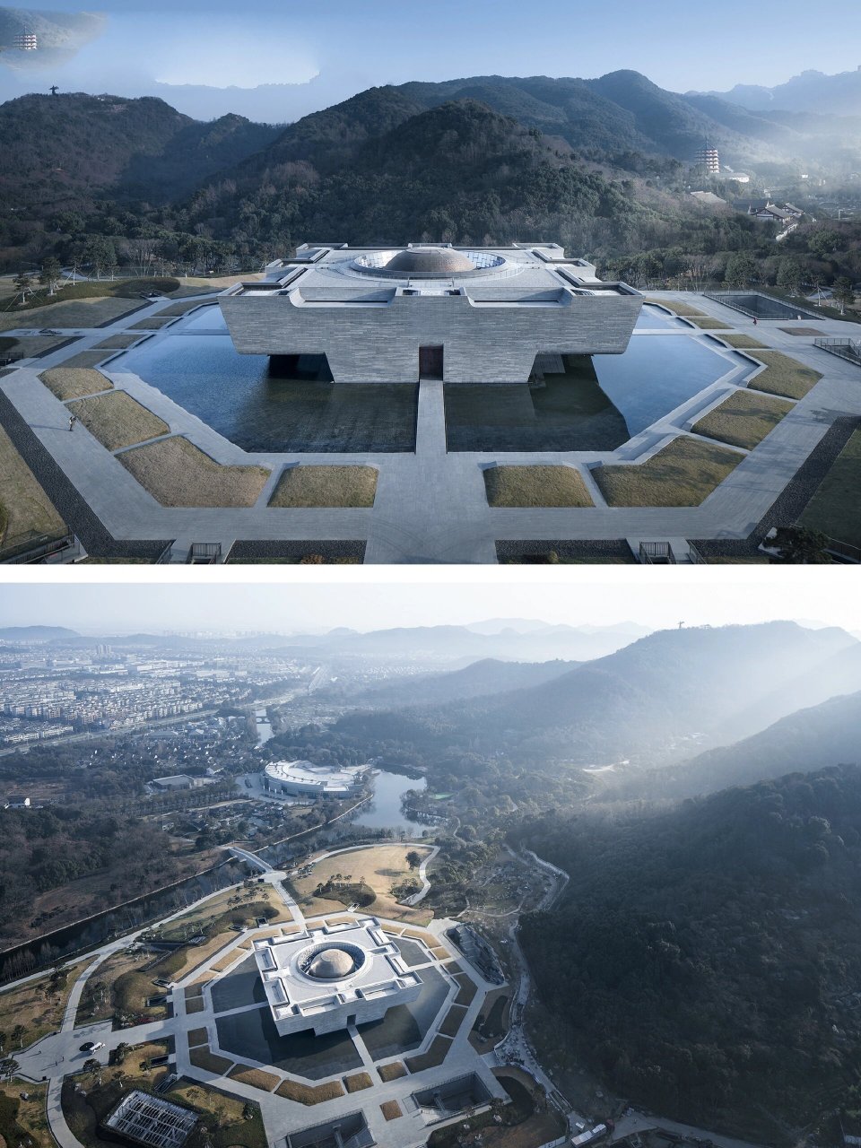 08大禹纪念馆位于大禹陵景区,建筑面积地上4800平方米,地下22000