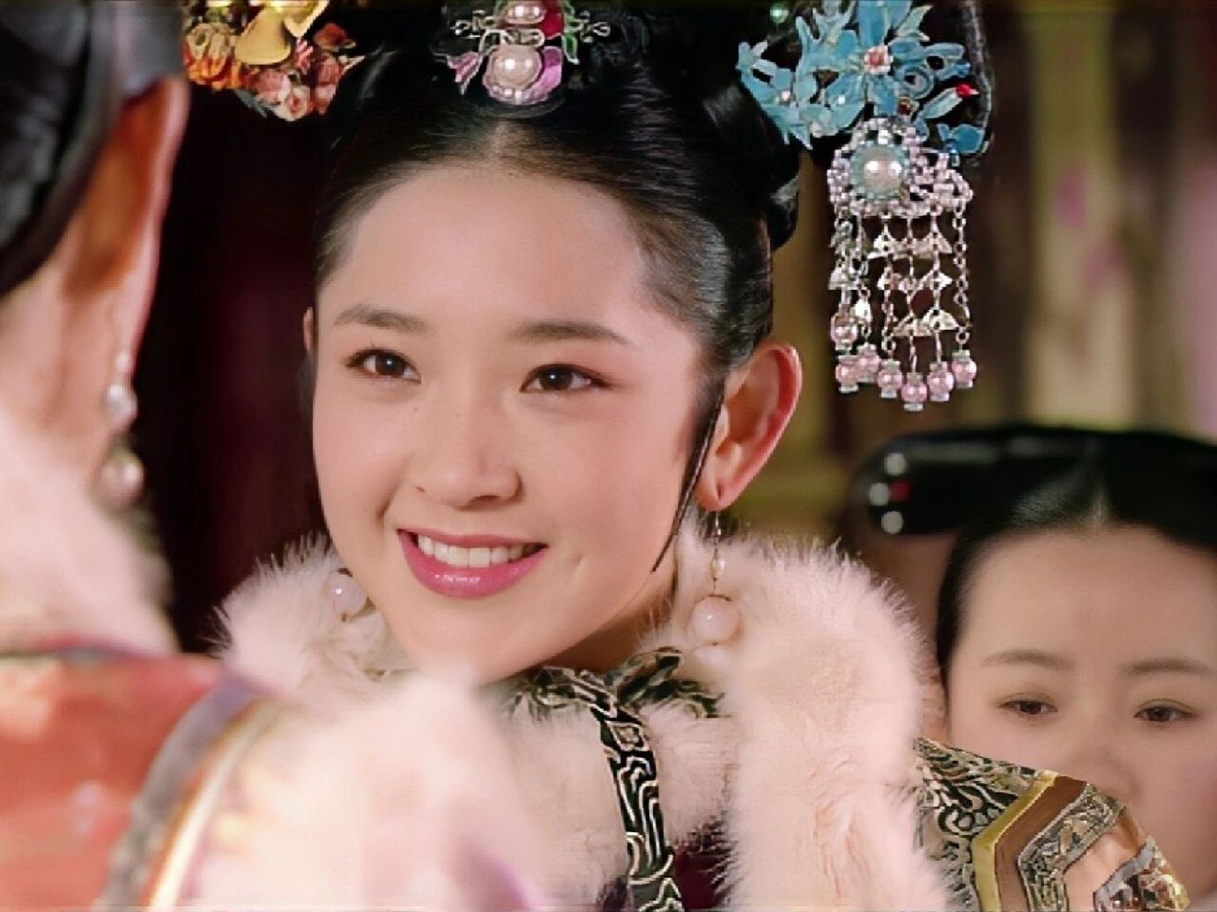 瓜尔佳文鸳 虽然祺贵人整部剧只有这一对耳环,但很符合她的容貌气质