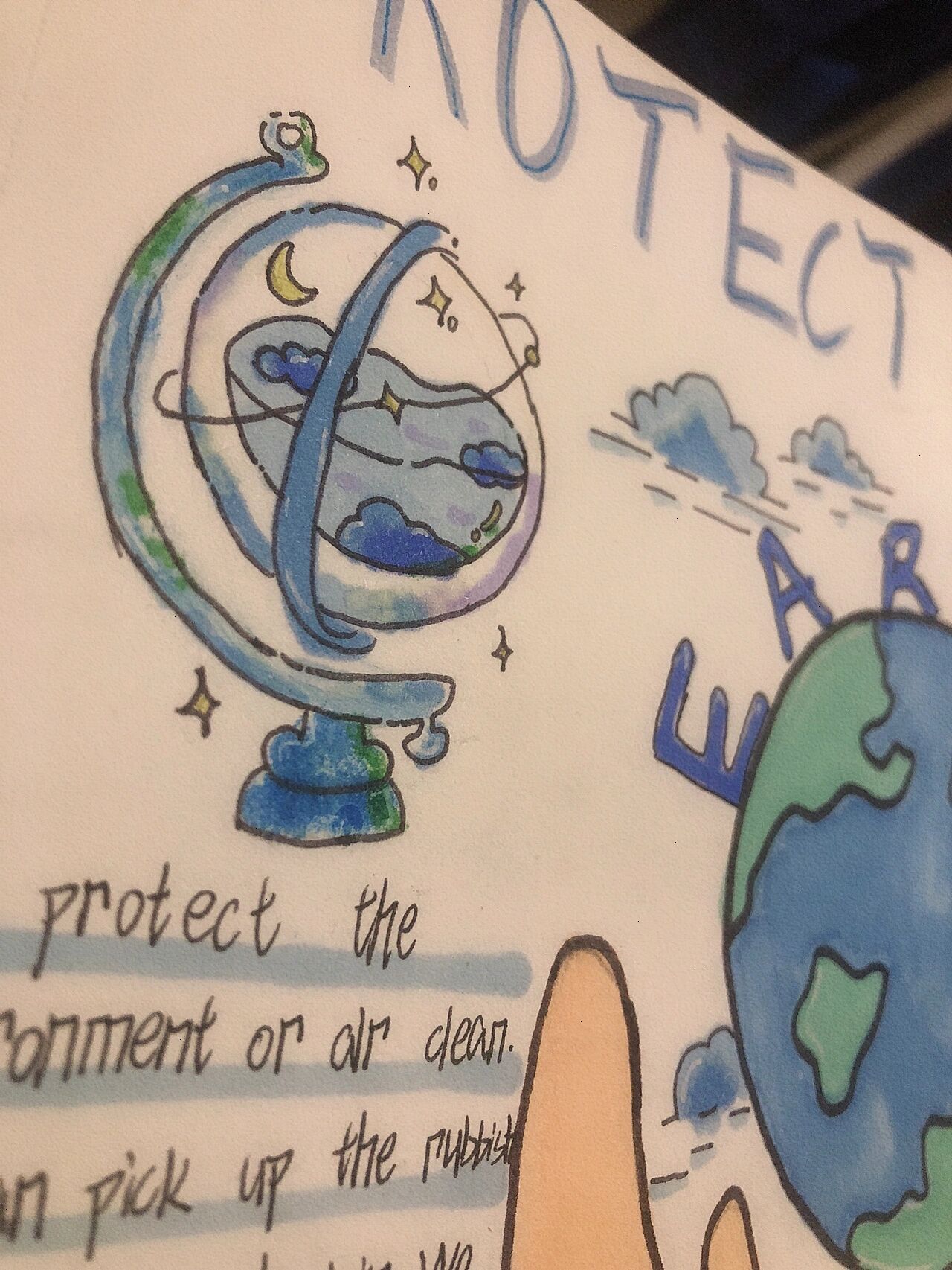 保护地球手抄报英语