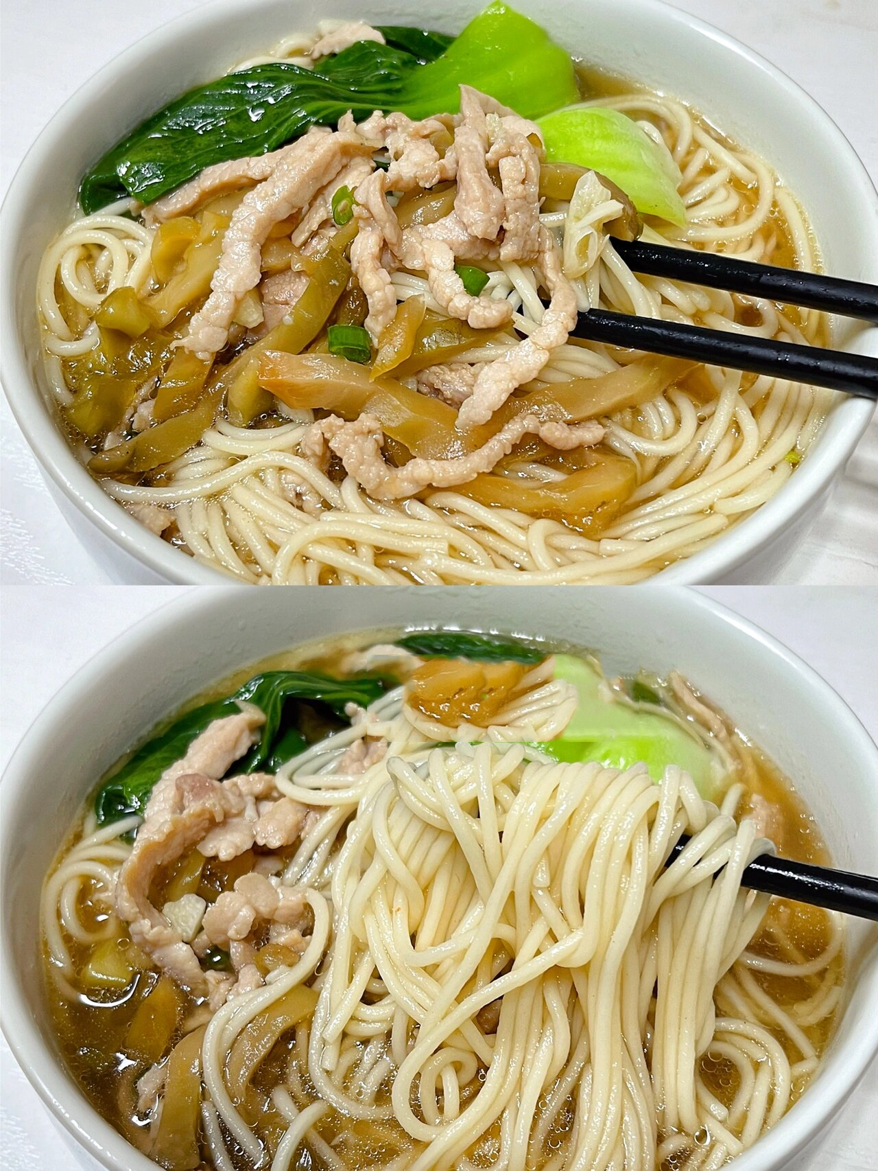 多少次早起,就为了吃这一碗榨菜肉丝面