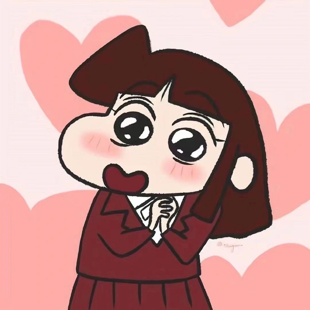 可爱的卡通蜡笔小新头像集合 你们看重的可以私发我私信哈00