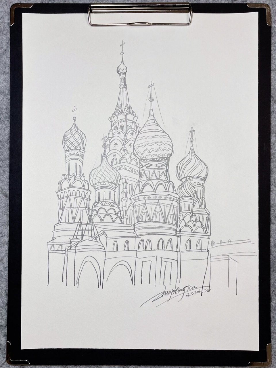 儿童线描速写|莫斯科圣瓦西里大教堂写生 线描速写造型是一切绘画的基