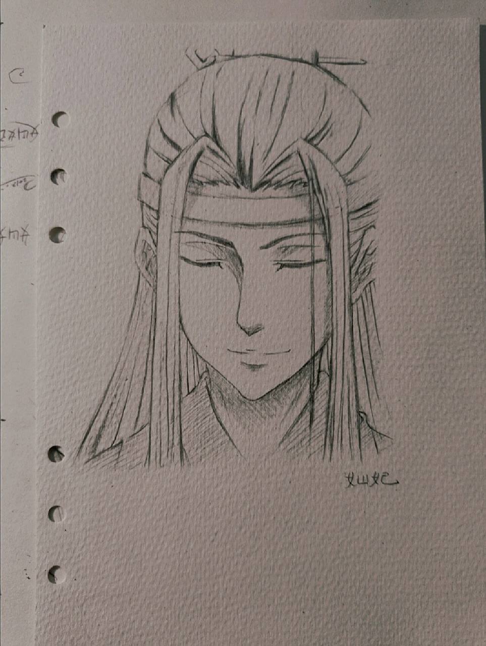 湛) 练习 哈哈,有被这笑容治愈到,(62﹏61)只可惜有些地方画不像