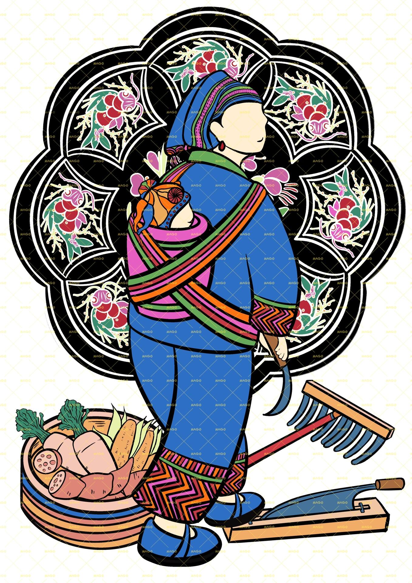 壮族纹样图案设计