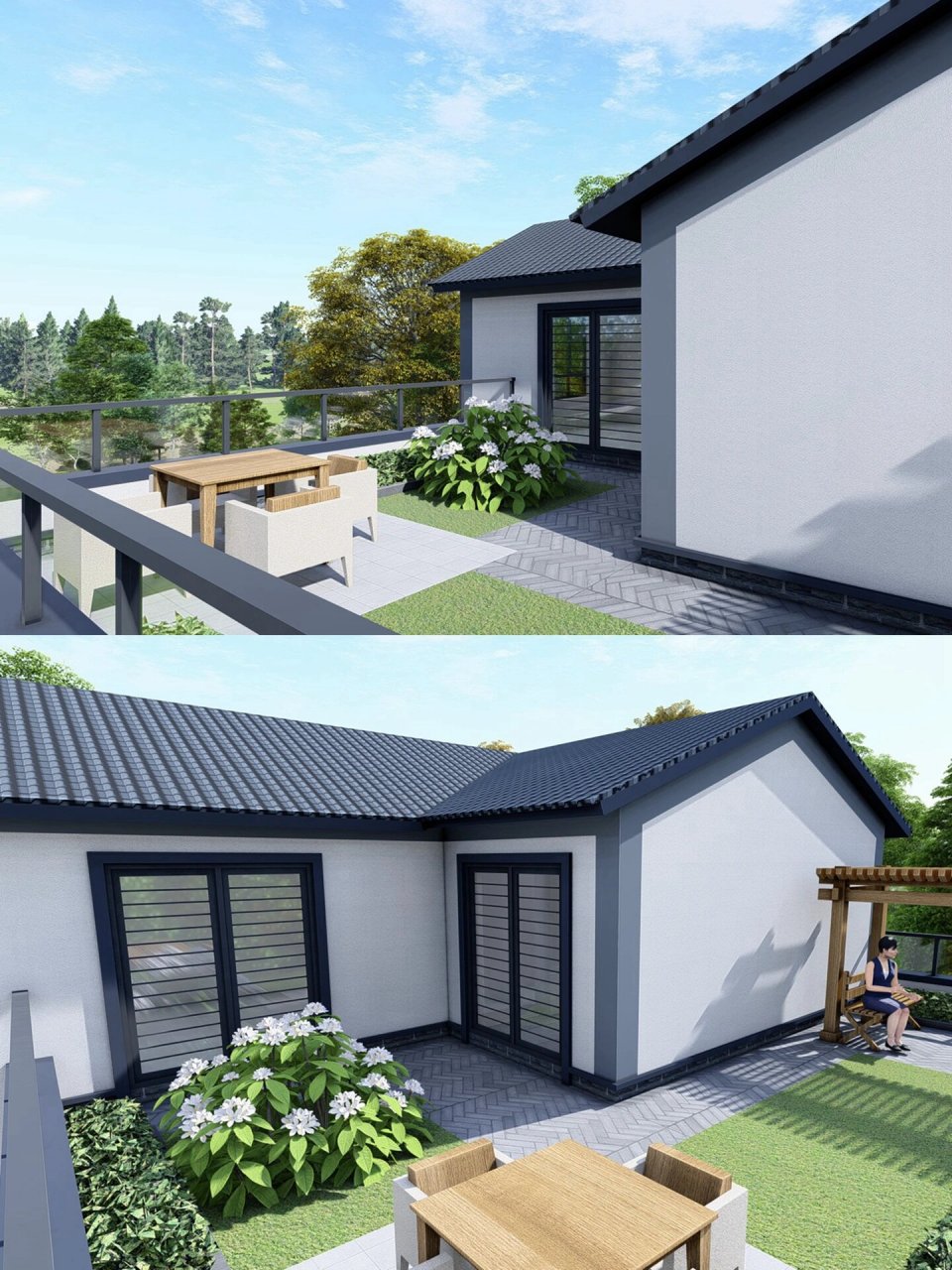 福建龙岩占地120平三层新中式别墅|附平面图 #农村自建房# #别墅设计