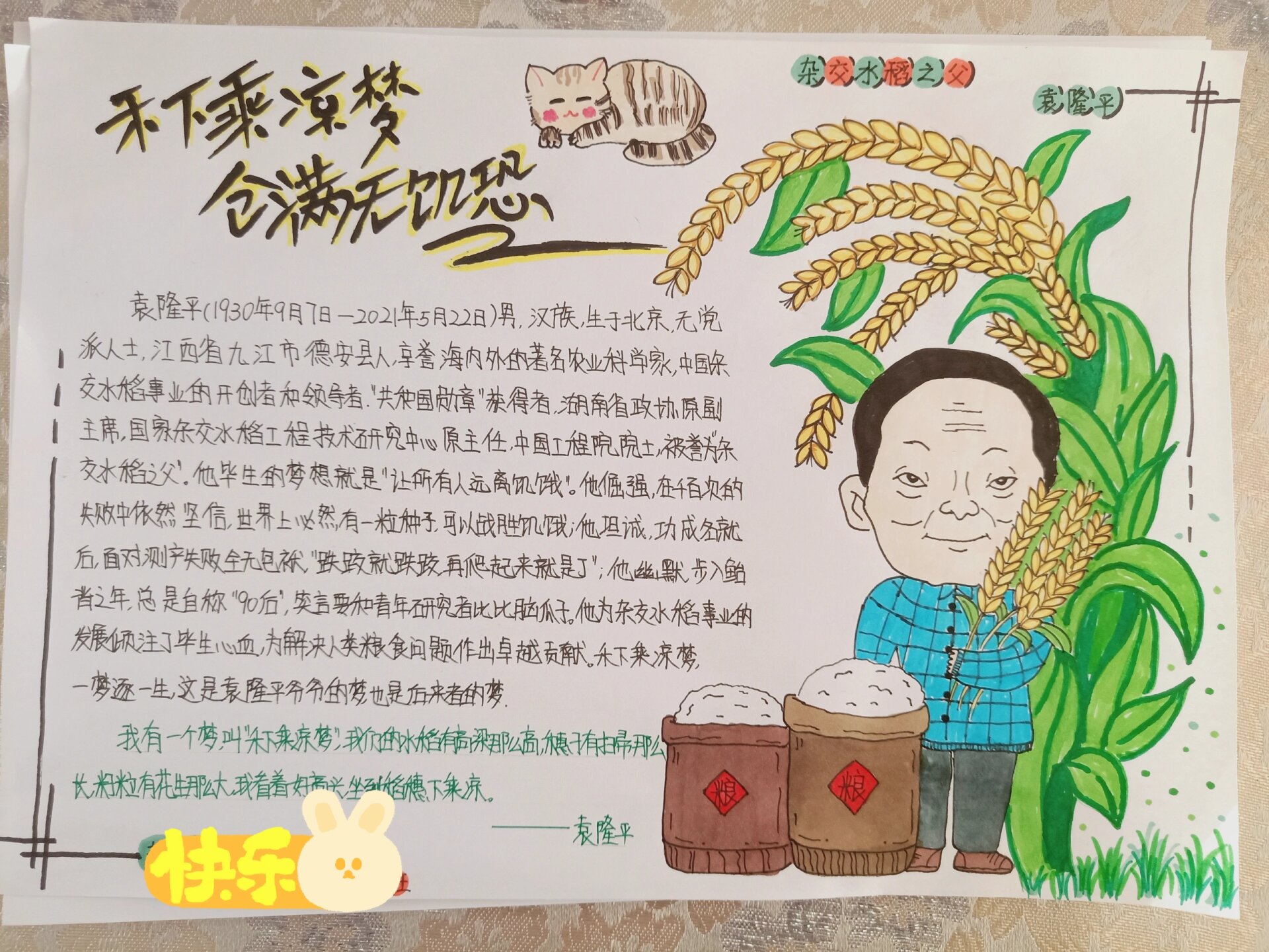 五上语文《少年中国说》杰出人物手抄报#五年级语文