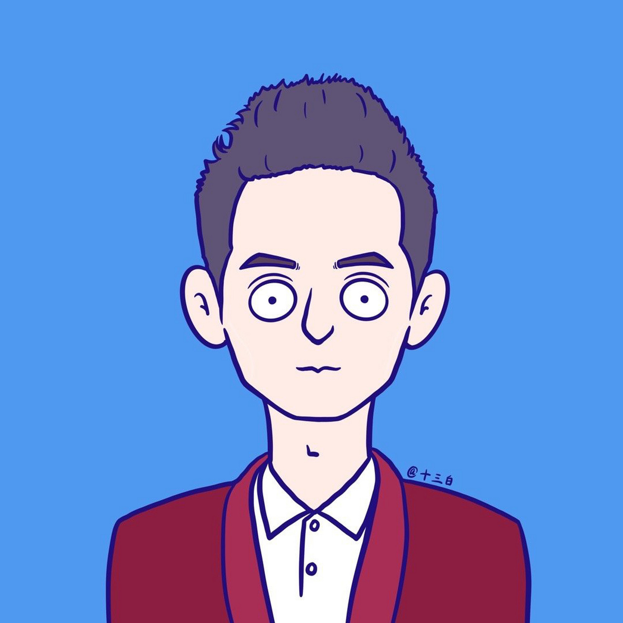 快乐大本营 快乐家族 五人证件照插画版头像 何炅 谢娜 李维嘉 吴昕