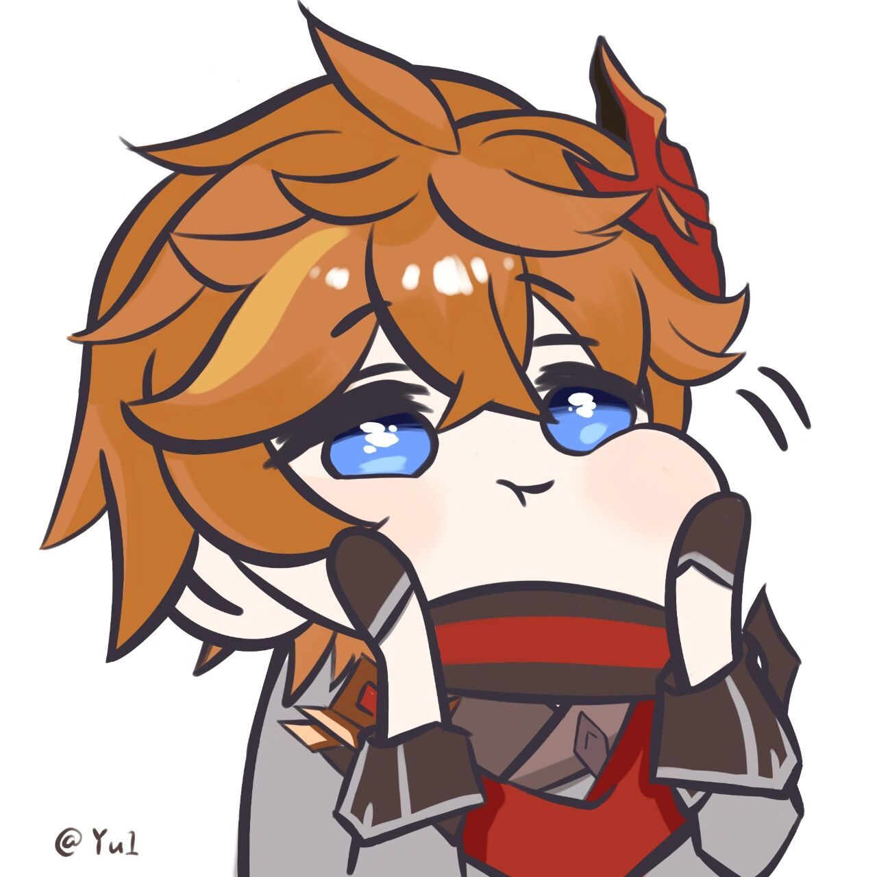 【原神q版头像】描改达达利亚 自嗨之作,太可爱了!