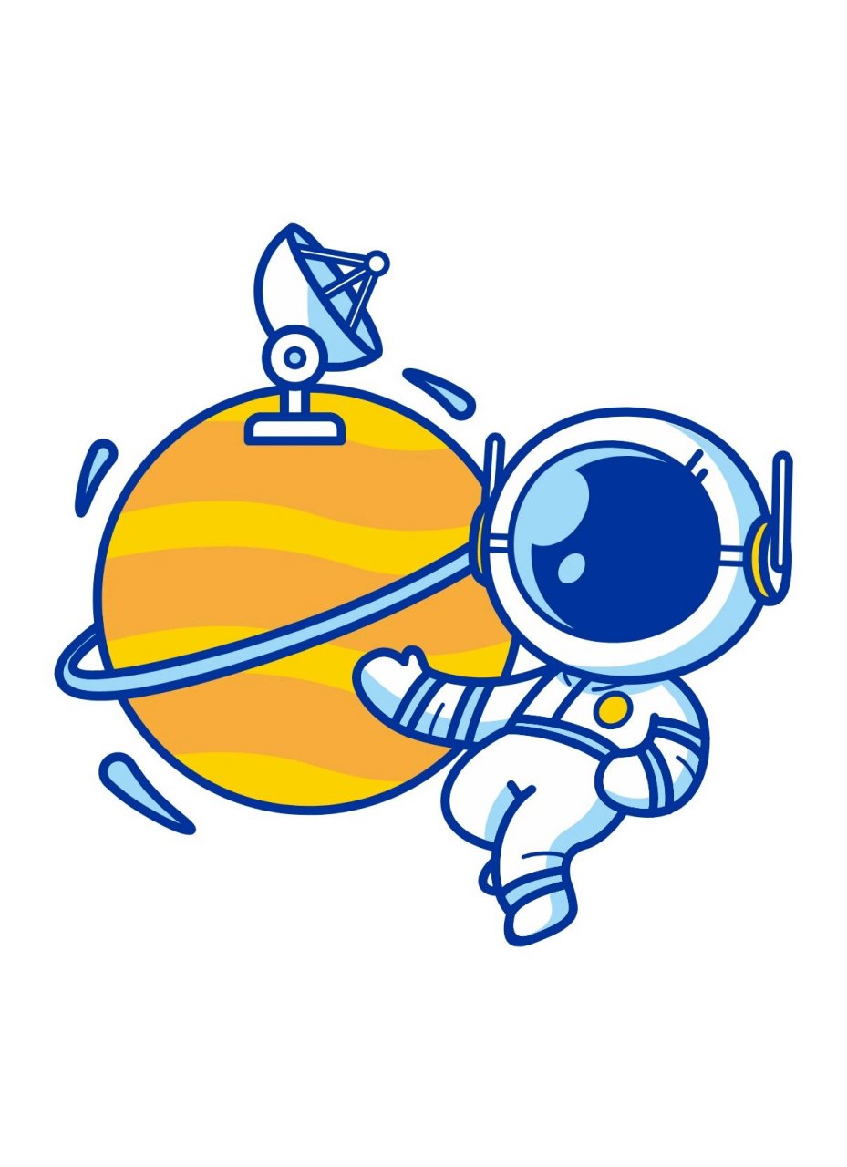宇航员卡通人物简笔画|太空手抄报素材 今天分享一组男孩子最爱的太空