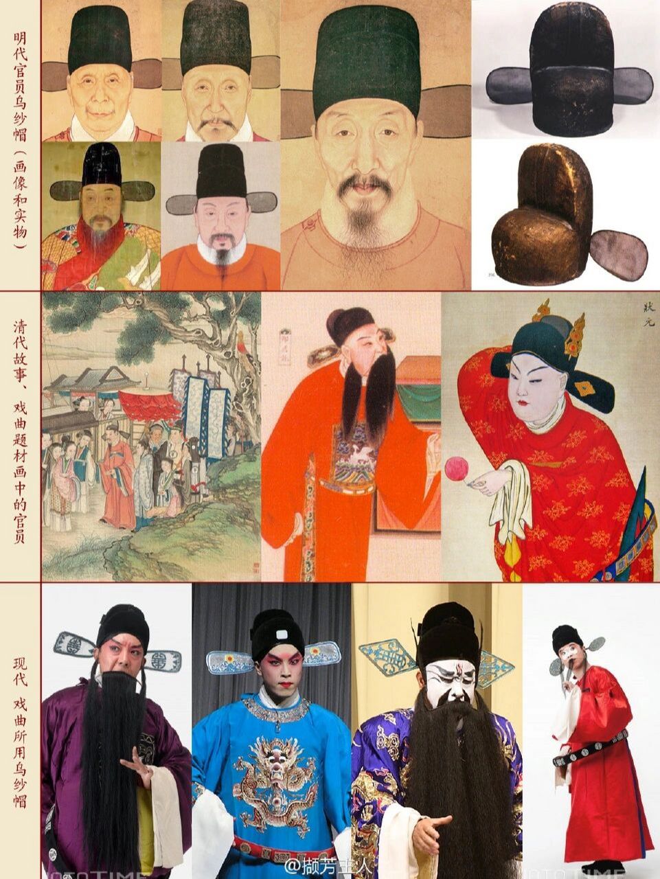 乌纱帽,圆领袍(明朝官员常服) 【乌纱帽】明代官员穿常服,吉服,素服时