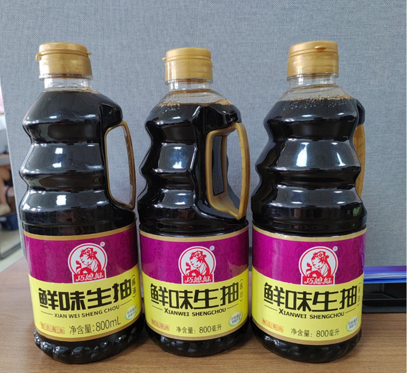 8】巧媳妇 鲜味生抽调料酱800ml*3桶    家里管事的囤起来啊 精选优质