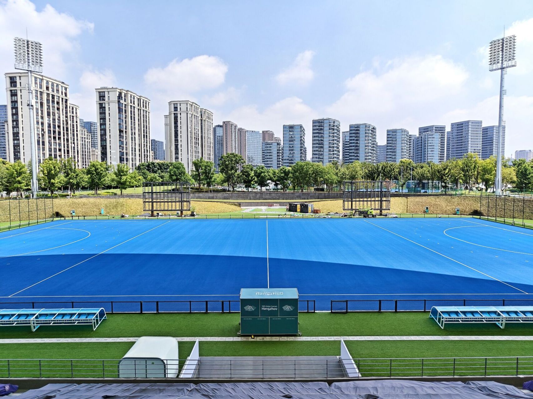 亚运场馆|运河亚运公园体育场 拱墅区运河亚运公园"杭州伞",承办男女