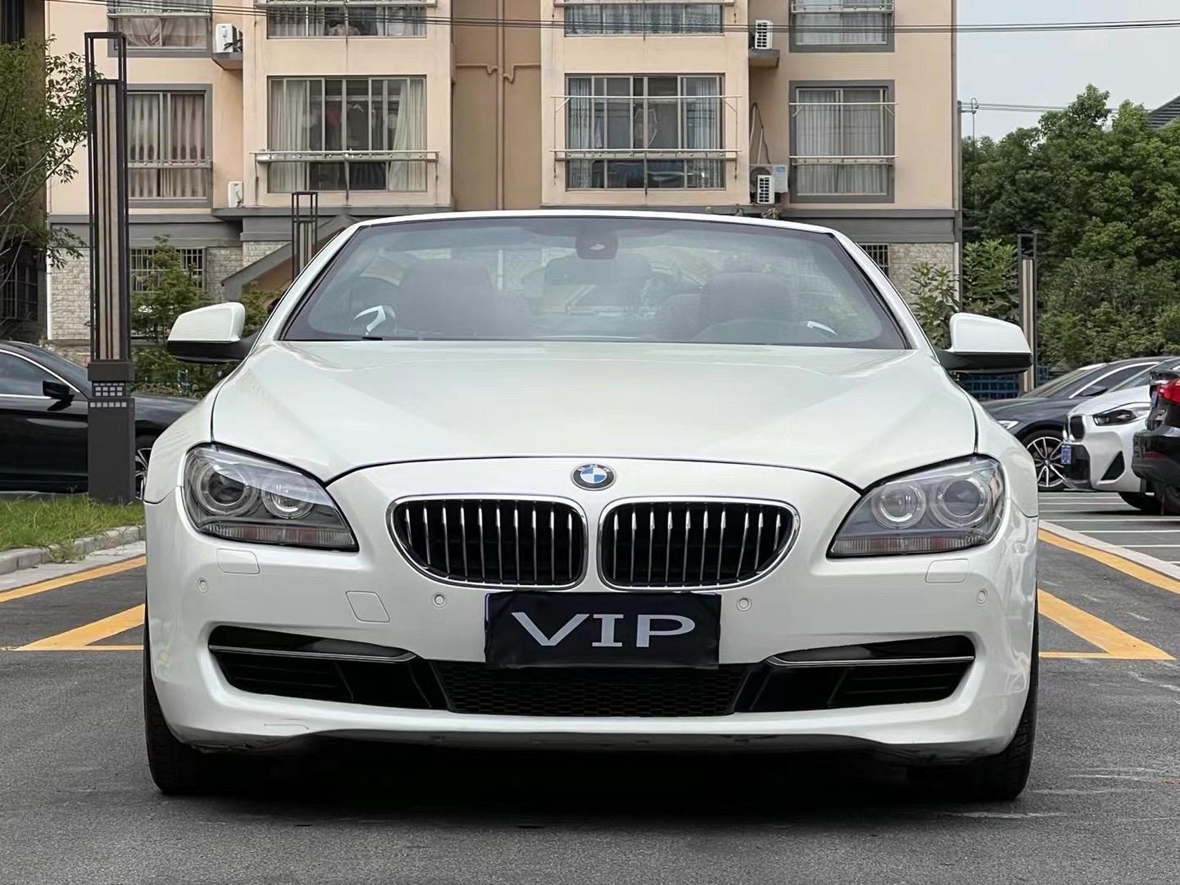 11年宝马640i软顶敞篷,两门四座软顶,完美珍珠白,3.