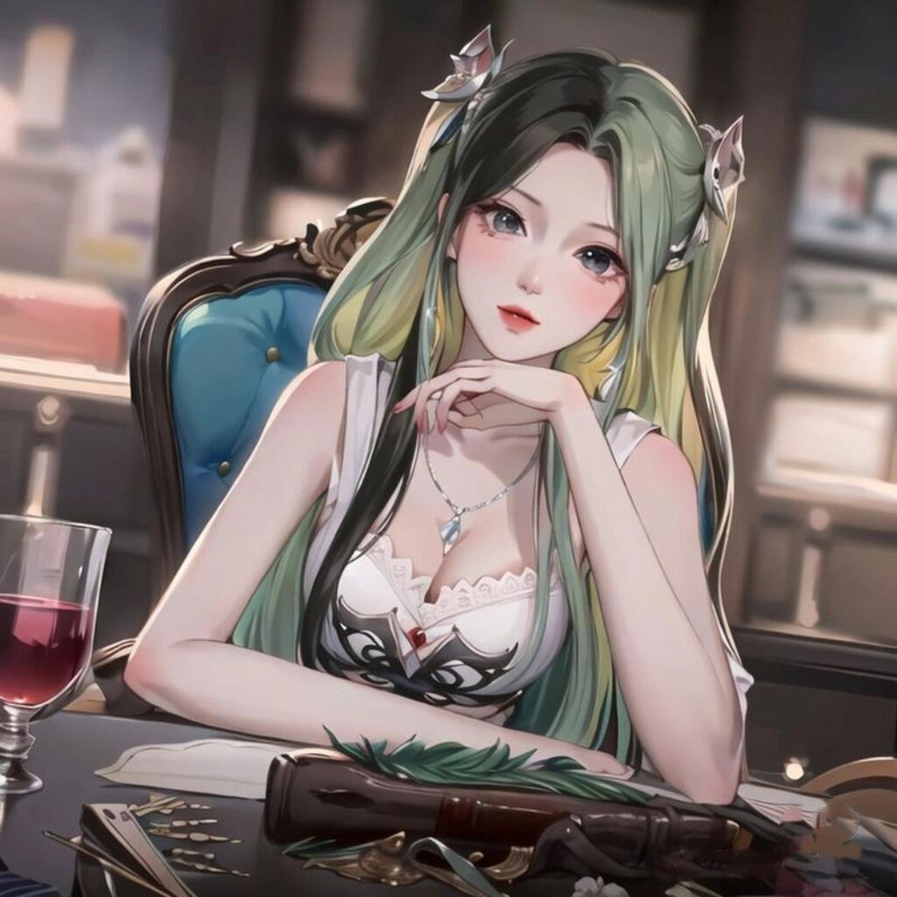 白光莹ai动漫图片头像 9815水印  动漫图片头像  美图秀秀