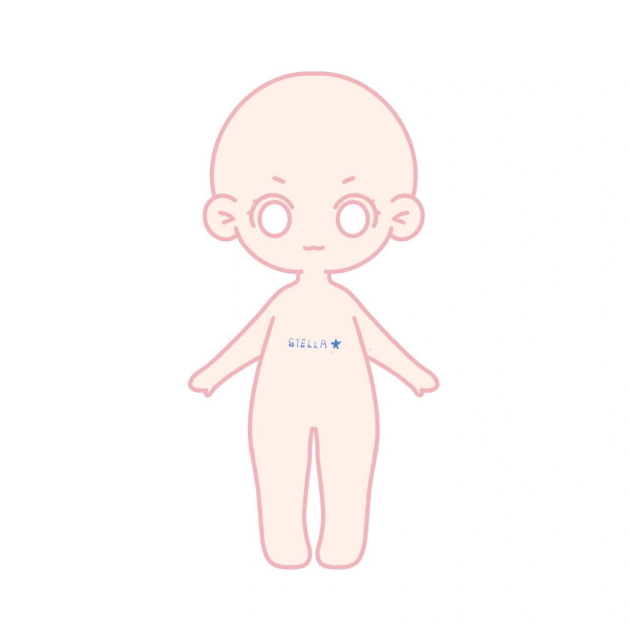 绘画模板|qq人全身模板 自己画滴 三连9315商 可以约稿 模板可做