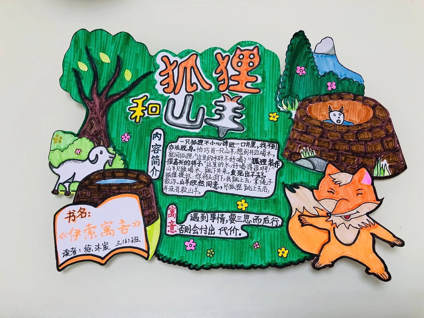 寓言故事好书推荐卡 三年级《伊索寓言》好书推荐卡