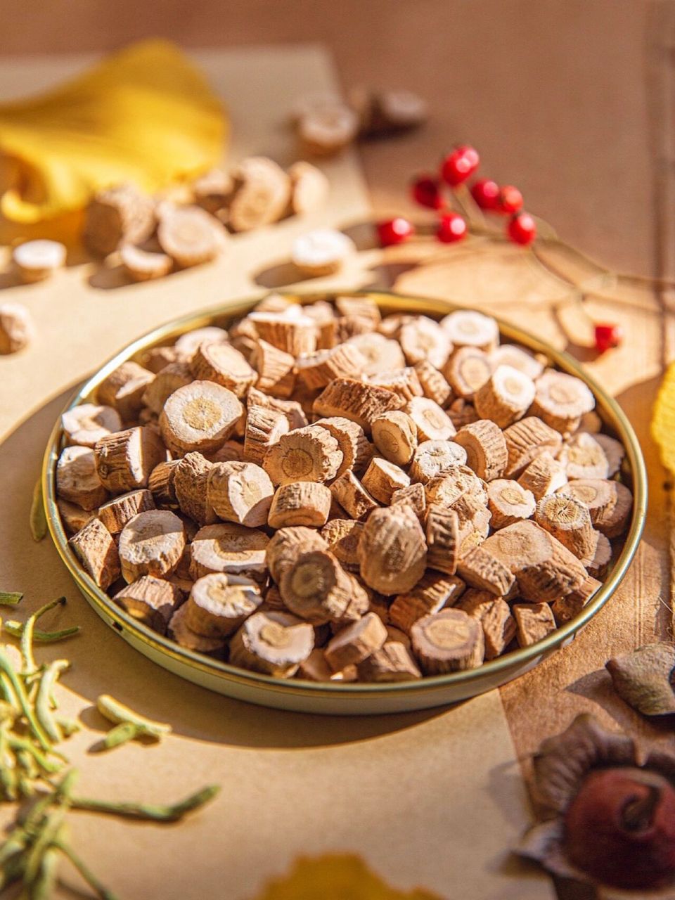 中药·板蓝根|静物摄影 【板蓝根,为十字花科植物菘蓝的干燥根.