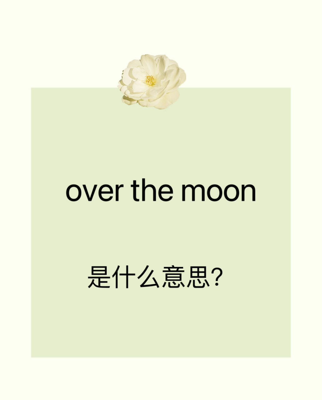 每日翻译"over the moon"月亮93之上?